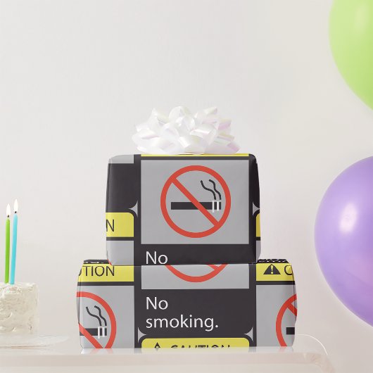 Vorsicht bei Rauchverbot Geschenkpapier