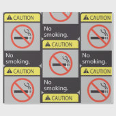 Vorsicht bei Rauchverbot Geschenkpapier (Flach)