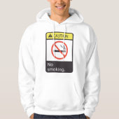 Vorsicht bei Rauchverbot Hoodie (Vorderseite)
