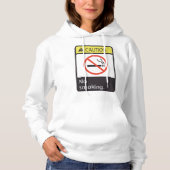 Vorsicht bei Rauchverbot Hoodie (Vorderseite)