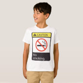 Vorsicht bei Rauchverbot T-Shirt (Vorne ganz)