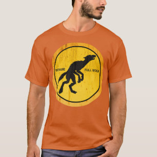Vorsicht bei Vollmond Werewolf-Nacht T-Shirt
