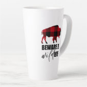 Vorsicht bei Wild Life Buffalo Kariert ID669 Milchtasse (Rechte Ecke)