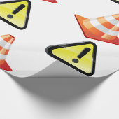 Vorsicht beim Cone Warning Geschenkpapier (Ecke)