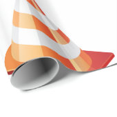 Vorsicht beim Cone Warning Geschenkpapier (Rolleneckpunkt)