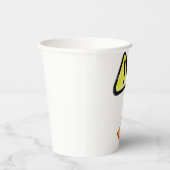 Vorsicht beim Cone Warning Pappbecher (Rechts)