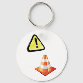 Vorsicht beim Cone Warning Schlüsselanhänger (Vorderseite)