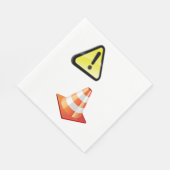 Vorsicht beim Cone Warning Serviette (Ecke)