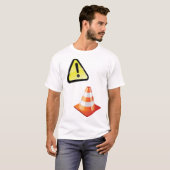 Vorsicht beim Cone Warning T-Shirt (Vorne ganz)