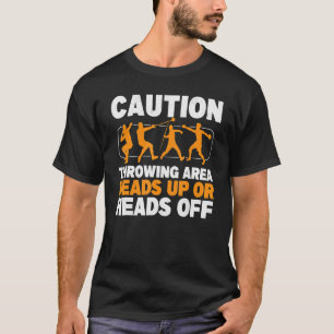 Vorsicht beim Drehen des Bereichs schießen Track u T-Shirt