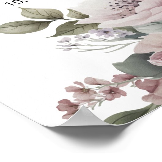 Vorsicht beim Hochzeitdatum Benutzerdefiniertes Li Poster (Ecke)