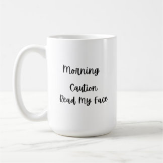 Vorsicht beim Lesen von Gesichtern Kaffeetasse