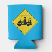 Vorsicht beim Schildkrötenüberqueren des Gelben Go Dosenkühler (Rückseite)