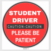 Vorsicht beim Unterricht des Schülers (bitte Patie Aufkleber (Blatt)