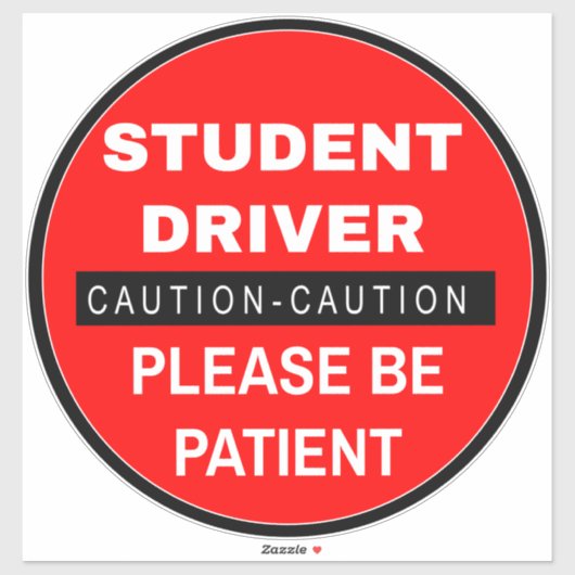 Vorsicht beim Unterricht des Schülers (bitte Patie Aufkleber (Blatt)