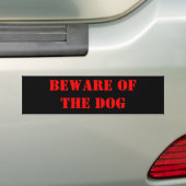 VORSICHT, BISSIGER HUND AUTOAUFKLEBER (Auf Auto)