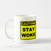 Vorsicht Bleibe Meme-Tasse Kaffeetasse (Links)