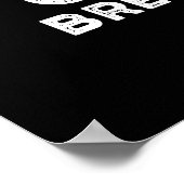 Vorsicht Brewtiful und Hot Funny Kaffee Pun Dark B Poster (Ecke)