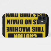 Vorsicht Case-Mate iPhone Hülle (Rückseite (Horizontal))