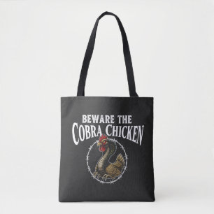 Vorsicht Cobra-Huhn Lustiger Sarkastischer Meme De Tasche
