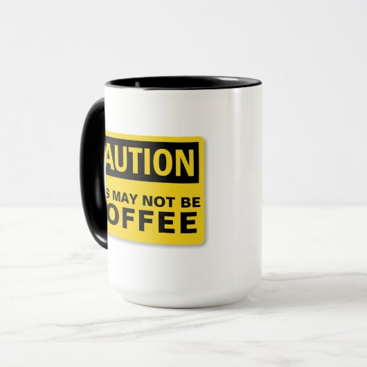 Vorsicht, das darf kein Getränk sein Tasse (Vorderseite Links)