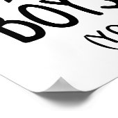 Vorsicht, das ist ein Kinderbad lustige Kinder Poster (Ecke)