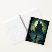 Vorsicht! Das verfluchte Schloss Halloween Notizblock (Innenseite)