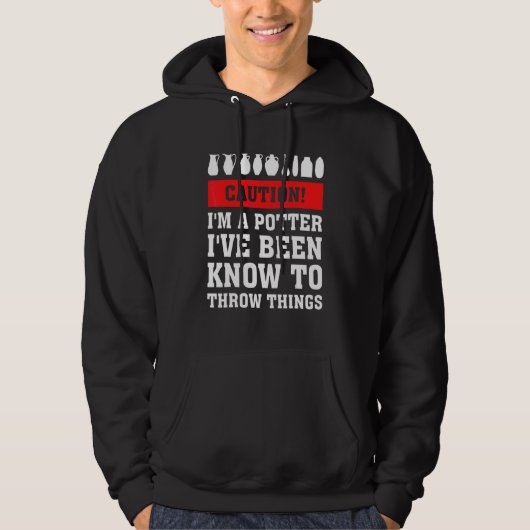 Vorsicht, dass ich ein Potter bin, den ich so gut Hoodie (Vorderseite)