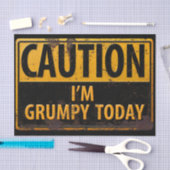 VORSICHT, dass ich heute gruselig bin - Metallgefa Seidenpapier (Handwerk)