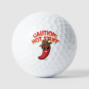 Vorsicht: Design der Hot-Stuff-Chilis - Fun-Pepper Golfball
