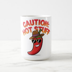 Vorsicht: Design der Hot-Stuff-Chilis - Fun-Pepper Kaffeetasse