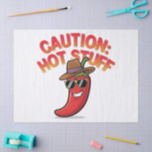 Vorsicht: Design der Hot-Stuff-Chilis - Fun-Pepper Seidenpapier (Basteln)