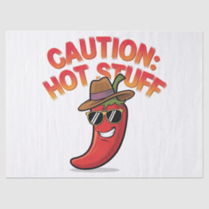 Vorsicht: Design der Hot-Stuff-Chilis - Fun-Pepper Seidenpapier