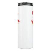 Vorsicht: Design der Hot-Stuff-Chilis - Fun-Pepper Thermosbecher (Rückseite)