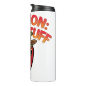 Vorsicht: Design der Hot-Stuff-Chilis - Fun-Pepper Thermosbecher (Nach rechts gedreht)