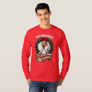 VORSICHT! Die Weihnachtsgans! Pass auf deine sechs T-Shirt