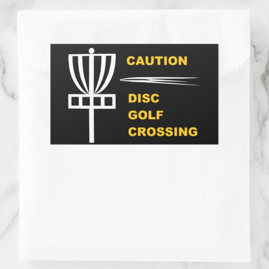 Vorsicht Disk Golf Crossing Sticker (Tasche)