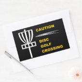 Vorsicht Disk Golf Crossing Sticker (Umschlag)
