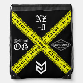 Vorsicht Drawstring Backpack Sportbeutel