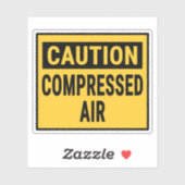Vorsicht Druckluft Aufkleber (Blatt)