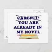 Vorsicht, du bist in meinem neuartigen Slogan Postkarte (Vorne/Hinten)