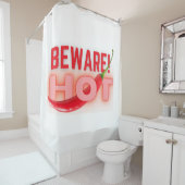 Vorsicht Duschvorhang (Beispiel)