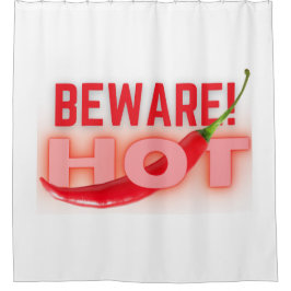 Vorsicht Duschvorhang