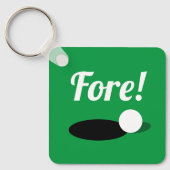 Vorsicht! Ein Schlüsselanhänger für Golfer! (Vorderseite)