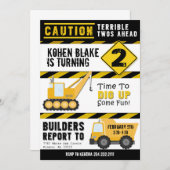 Vorsicht - Einladung von zwei. (Vorne/Hinten)