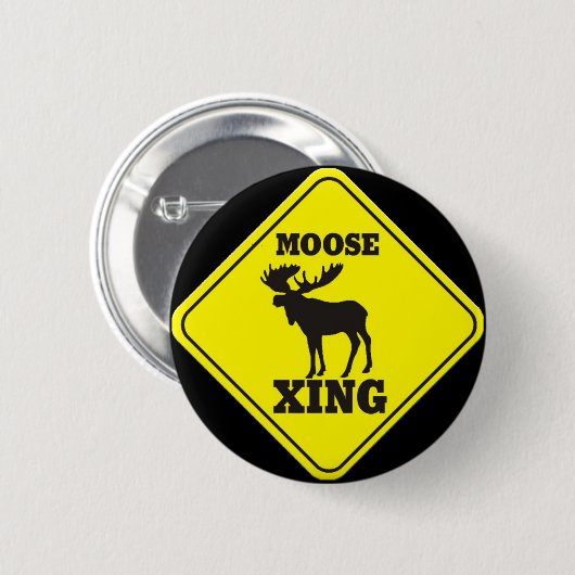 Vorsicht-Elch-Überfahrt Button (Vorne & Hinten)