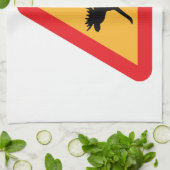 Vorsicht Elche schwedische Verkehrszeichen Handtuch (Gefaltet)