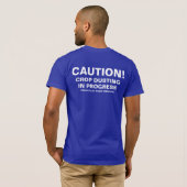 Vorsicht! Ernte-Abstauben T-Shirt (Schwarz voll)