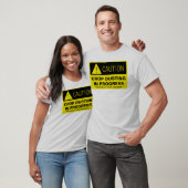 Vorsicht! Ernte-Abwischen laufend - lustiger T-Shirt (Unisex)