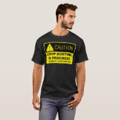 Vorsicht! Ernte-Abwischen laufend - lustiger T-Shirt (Vorne ganz)